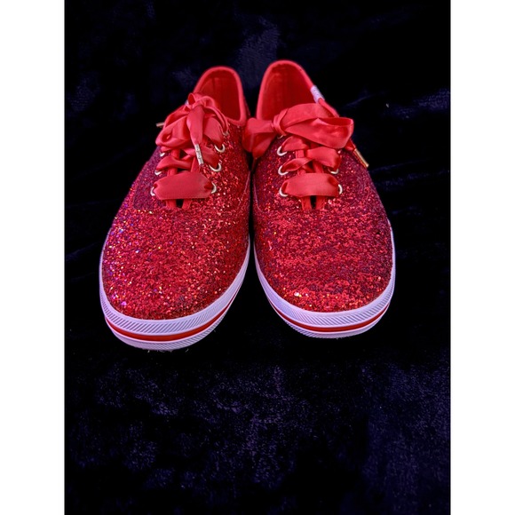 These are the Keds x Kate Spade New York Champion Glitter sneakers. - Picture 1 of 10